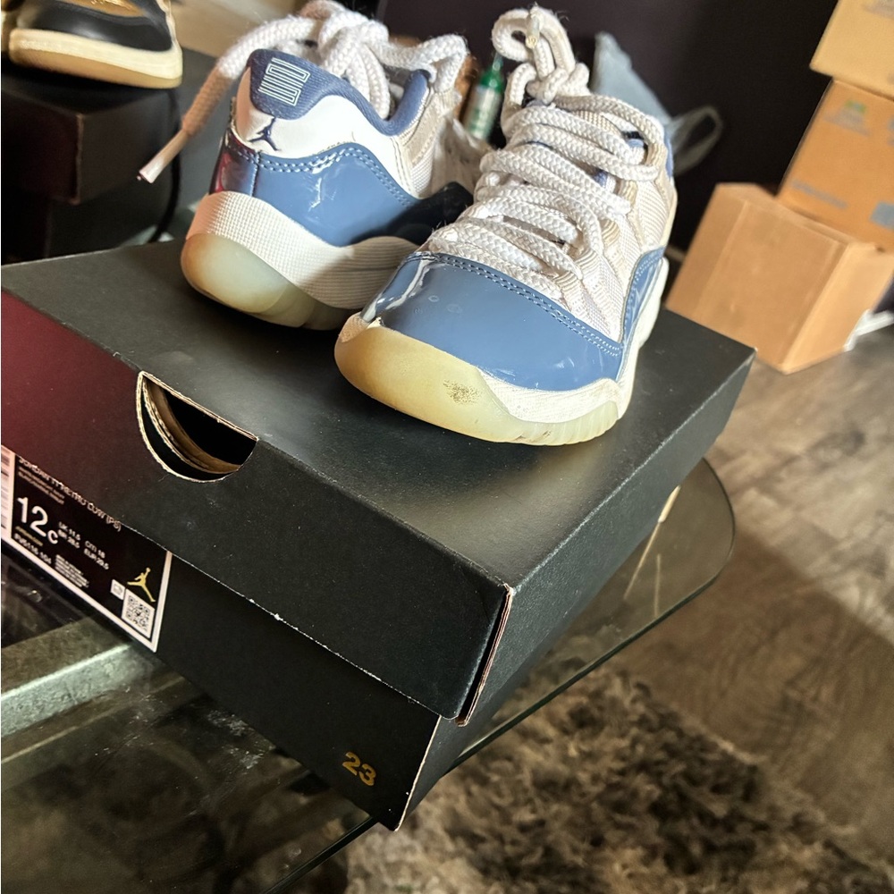 Kids Blue and White Sneakers